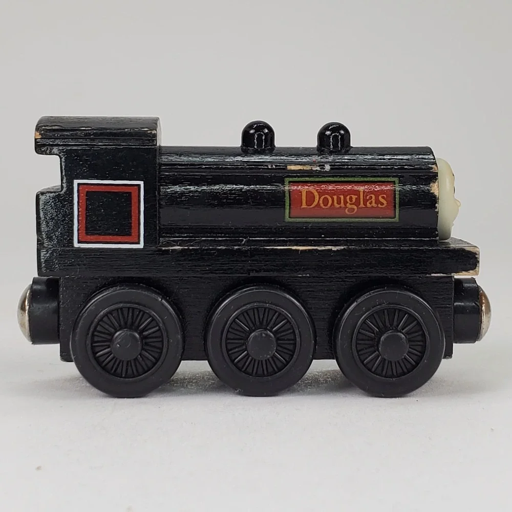 Thomas & Friends Wooden Railway Douglas Engine and Number 10 Tender Black Train